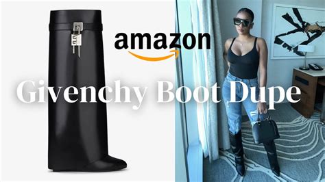 givenchy dupe boots|givenchy shark lock boots.